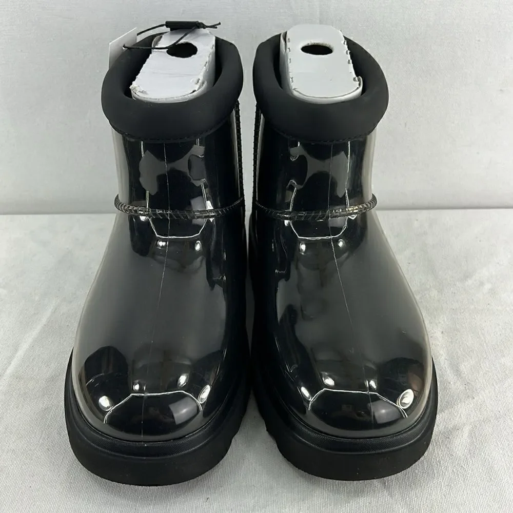 Koolburra by UGG Koola Clear Mini Boots- Clear/Black- Size 5- NIB - Picture 2 of 7